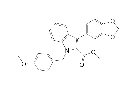 Methyl 3-(3,4-methylenedioxyphenyl)-1-(4-methoxybenzyl)indole-2-carboxylate