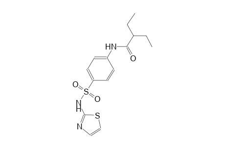 2-ethyl-N-{4-[(1,3-thiazol-2-ylamino)sulfonyl]phenyl}butanamide