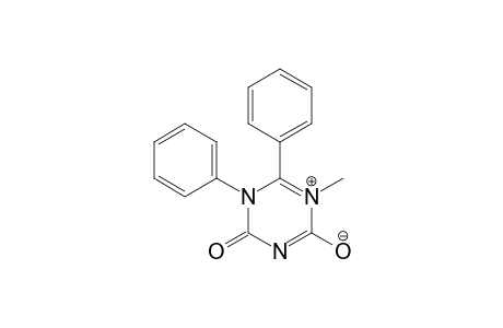 1-Methyl-4-oxidanylidene-5,6-diphenyl-1,3,5-triazin-1-ium-2-olate