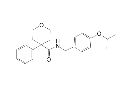 2H-Pyran-4-carboxamide, tetrahydro-N-[[4-(1-methylethoxy)phenyl]methyl]-4-phenyl-