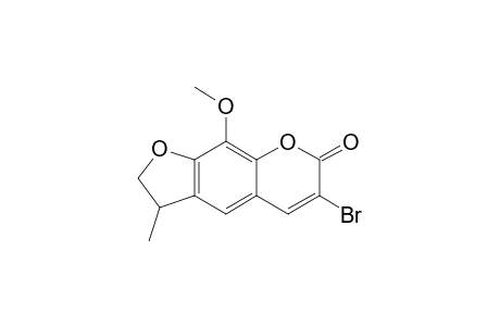 7H-Furo[3,2-g][1]benzopyran-7-one, 6-bromo-2,3-dihydro-9-methoxy-3-methyl-