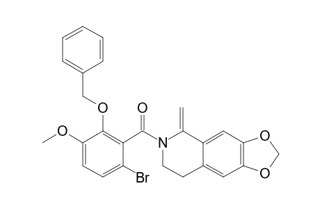 2-(2'-BENZYLOXY-6'-BROMO-3'-METHOXYBENZOYL)-1-METHYLENE-6,7-METHYLENEDIOXY-1,2,3,4-TETRAHYDRO-ISOQUINOLINE