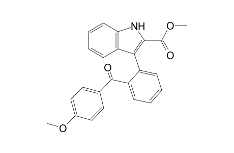 3-[2-(4-methoxybenzoyl)phenyl]indole-2-carboxylic acid methyl ester