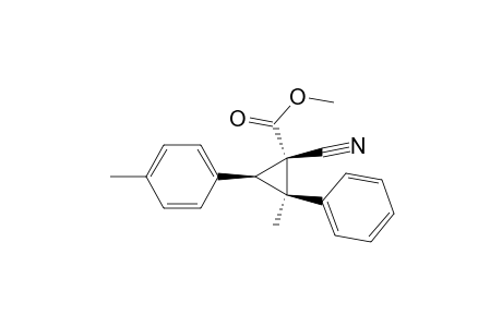 Cyclopropanecarboxylic acid, 1-cyano-2-methyl-3-(4-methylphenyl)-2-phenyl-, methyl ester, (1.alpha.,2.beta.,3.beta.)-