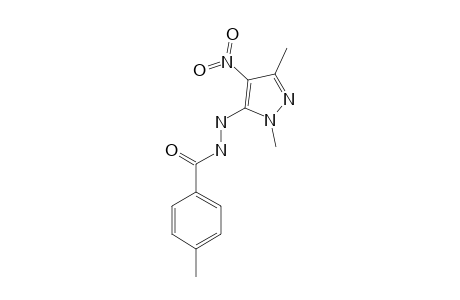 N1-(1,3-DIMETHYL-4-NITRO-1H-PYRAZOL-5-YL)-4-METHYLBENZOHYDRAZIDE