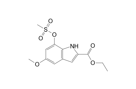 5-methoxy-7-methylsulfonyloxy-1H-indole-2-carboxylic acid ethyl ester