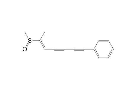 Benzene, [6-(methylsulfinyl)-5-heptene-1,3-diynyl]-, (E)-