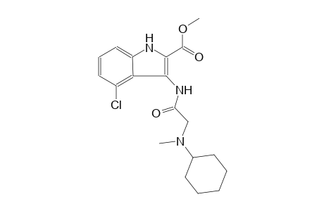 methyl 4-chloro-3-({[cyclohexyl(methyl)amino]acetyl}amino)-1H-indole-2-carboxylate