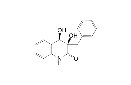 cis-3-Benzyl-3,4-dihydro-3,4-dihydroxyquinolin-2(1H)-one