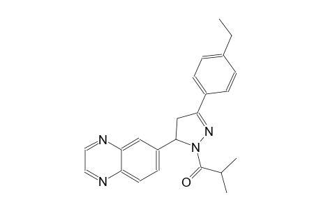 quinoxaline, 6-[3-(4-ethylphenyl)-4,5-dihydro-1-(2-methyl-1-oxopropyl)-1H-pyrazol-5-yl]-