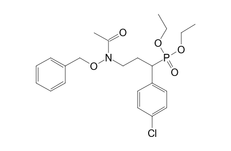DIETHYL-3-(N-(BENZYLOXY)-ACETAMIDO)-1-(4-CHLOROPHENYL)-PROPYLPHOSPHONATE