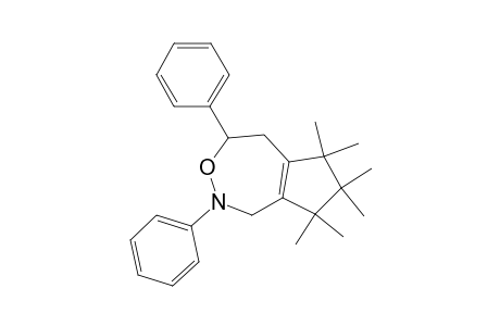 2H-Cyclopent[d][1,2]oxazepine, 1,4,5,6,7,8-hexahydro-6,6,7,7,8,8-hexamethyl-2,4-diphenyl-, (.+-.)-