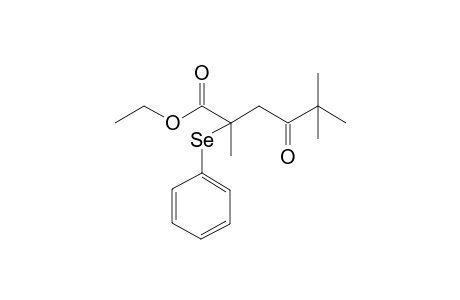 Ethyl 2,5,5-trimethyl-4-oxo-2-phenylselanylhexanoate