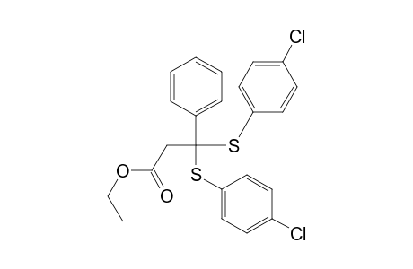 3,3-Di(4-chlorophenylthio)-3-phenylpropanic acid ethyl ester