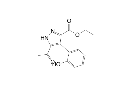 Ethyl 5-acetyl-4-(2-hydroxy)phenyl-1H-pyrazole-3-carboxylate
