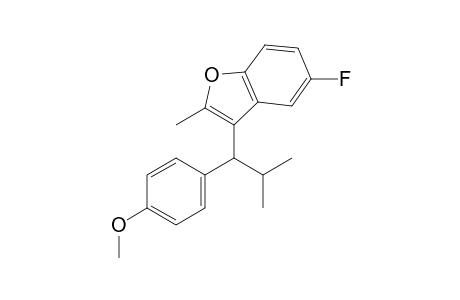 5-fluoro-3-(1-(4-methoxyphenyl)-2-methylpropyl)-2-methylbenzofuran