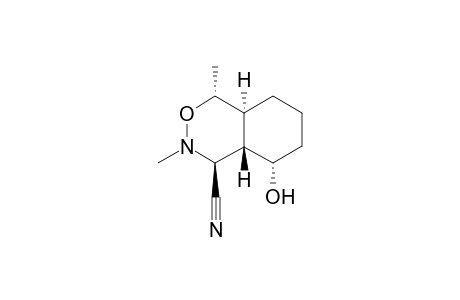 rel-(1R,3S,4S,4aS,5S,8aS)-4-cyano-5-hydroxy-1,3-di-methylperhydroxybenz[d][1,2]oxazine