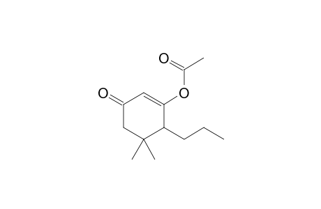 2-Acetoxy-3-propyl-4,4-dimethylcyclohexen-6-one