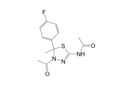 acetamide, N-[4-acetyl-5-(4-fluorophenyl)-4,5-dihydro-5-methyl-1,3,4-thiadiazol-2-yl]-