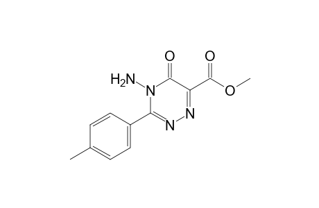 4-Amino-6-(methoxycarbonyl)-3-(4'-methylphenyl)-5-oxo-1,2,4-triazine