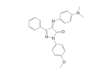 1-(4'-Methoxyphenyl)-4-(4"-N,N-dimethylaminophenyl)imino-3-phenyl-4,5-dihydro-5-oxopyrazole