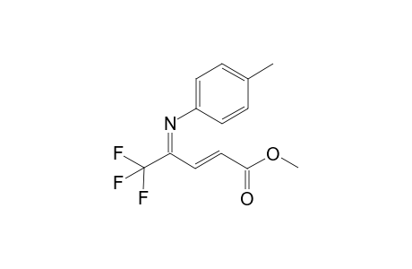 4-(4-Methylphenyl)-imino-5,5,5-trifluoro-2-penten-2-oic acid ethyl ester