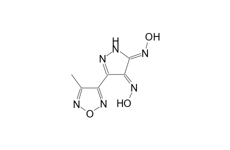 (4Z,5Z)-3-(4-Methyl-1,2,5-oxadiazol-3-yl)-1H-pyrazole-4,5-dione dioxime