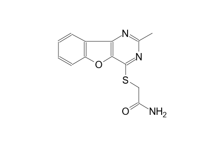 2-[(2-methyl[1]benzofuro[3,2-d]pyrimidin-4-yl)sulfanyl]acetamide