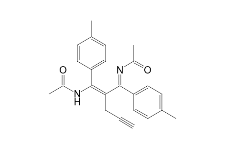 4-Acetamido-1-acetyl-3-propargyl-2,4-bis(4-tolyl)-1-azabuta-1,3-diene