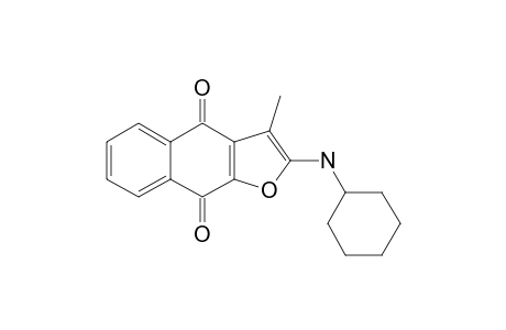 2-(CYCLOHEXYLAMINO)-3-METHYLNAPHTHO-[2,3-B]-FURAN-4,9-DIONE