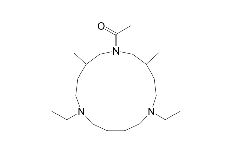 11-Acetyl-1,6-diethyl-9,13-dimethyl-1,6,11-triazacyclopentadecane