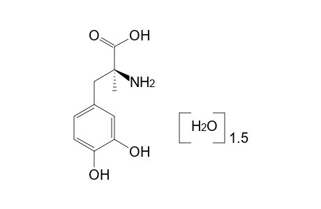 3-(3,4-Dihydroxyphenyl)-2-methyl-L-alanine sesquihydrate