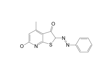 3-HYDROXY-4-METHYL-2-(PHENYLAZO)-6,7-DIHYDROTHIENO-[2,3-B]-PYRIDINE-6-ONE