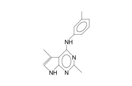 N-(3-Tolyl)-2,5-dimethyl-7H-pyrrolo(2,3-D)pyrimidin-4-amine