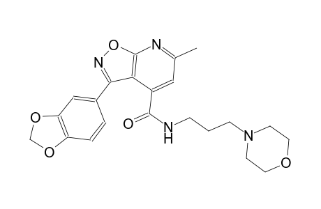 3-(1,3-benzodioxol-5-yl)-6-methyl-N-[3-(4-morpholinyl)propyl]isoxazolo[5,4-b]pyridine-4-carboxamide
