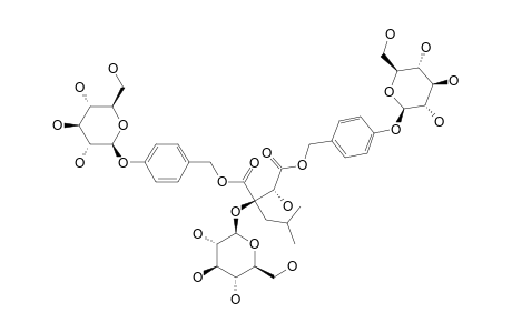 DACTYLORHIN-B;(2R,3S)-2-BETA-D-GLUCOPYRANOSYLOXY-3-HYDROXY-2-(2-METHYLPROPYL)-BUTANEDIOIC-ACID-BIS-(4-BETA-D-GLUCOPYRANOSYLOXYBENZYL)-ESTER