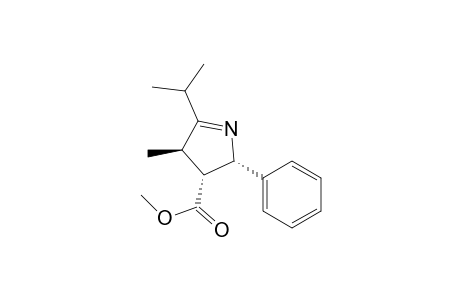 2H-Pyrrole-3-carboxylic acid, 3,4-dihydro-4-methyl-5-(1-methylethyl)-2-phenyl-, methyl ester, (2.alpha.,3.alpha.,4.beta.)-