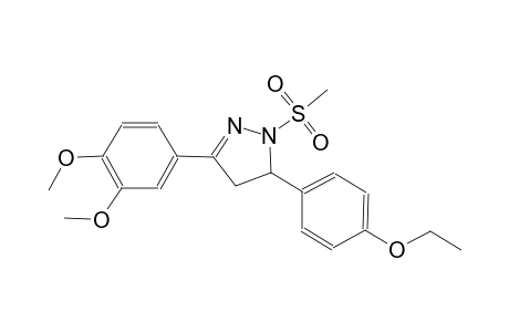 1H-pyrazole, 3-(3,4-dimethoxyphenyl)-5-(4-ethoxyphenyl)-4,5-dihydro-1-(methylsulfonyl)-