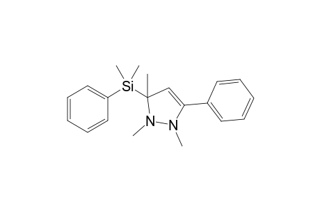 5-(Dimethylphenylsilyl)-3-phenyl-1,2,5-trimethyl-3-pyrazoline