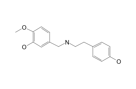 2-Benzenol,1-methoxy-4-[[[2-(4-hydroxyphenyl)ethyl]amino]methyl]-