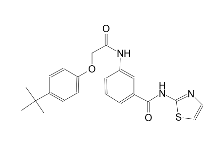 3-{[(4-tert-butylphenoxy)acetyl]amino}-N-(1,3-thiazol-2-yl)benzamide
