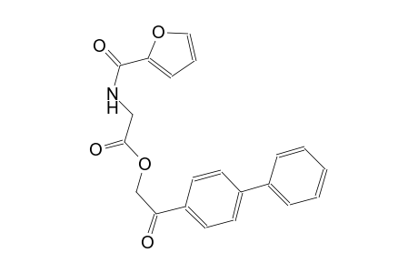 acetic acid, [(2-furanylcarbonyl)amino]-, 2-[1,1'-biphenyl]-4-yl-2-oxoethyl ester