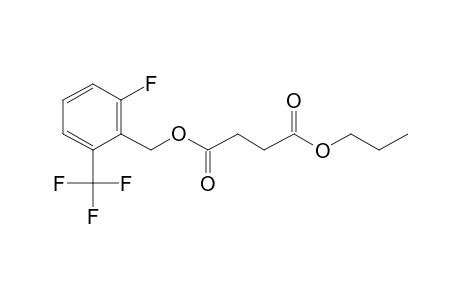 Succinic acid, 2-fluoro-6-(trifluoromethyl)benzyl propyl ester