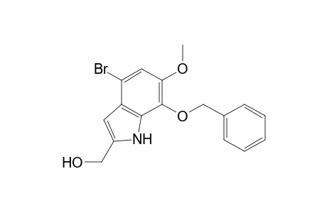 (4-bromanyl-6-methoxy-7-phenylmethoxy-1H-indol-2-yl)methanol