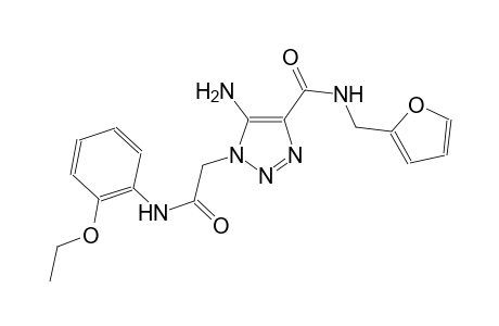 5-amino-1-[2-(2-ethoxyanilino)-2-oxoethyl]-N-(2-furylmethyl)-1H-1,2,3-triazole-4-carboxamide