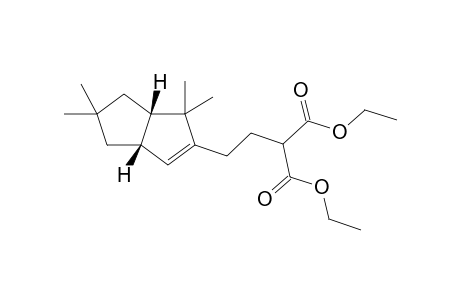 2-[2-[(3aS,6aS)-1,1,5,5-tetramethyl-3a,4,6,6a-tetrahydropentalen-2-yl]ethyl]malonic acid diethyl ester
