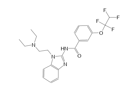 N-{1-[2-(diethylamino)ethyl]-1H-benzimidazol-2-yl}-3-(1,1,2,2-tetrafluoroethoxy)benzamide