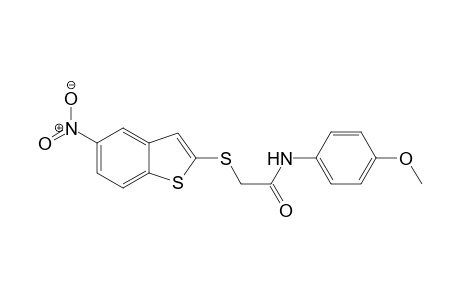 N-(4-methoxyphenyl)-2-((5-nitrobenzo[b]thiophen-2-yl)thio)acetamide