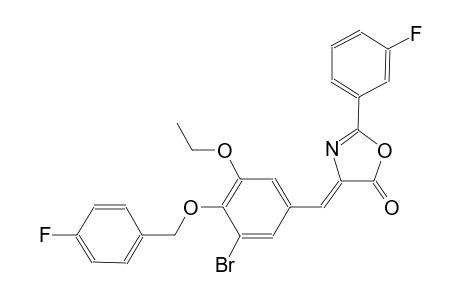 (4Z)-4-{3-bromo-5-ethoxy-4-[(4-fluorobenzyl)oxy]benzylidene}-2-(3-fluorophenyl)-1,3-oxazol-5(4H)-one