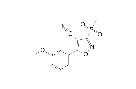 5-(m-methoxyphenyl)-3-(methylsulfonyl)-4-isoxazolecarbonitrile
